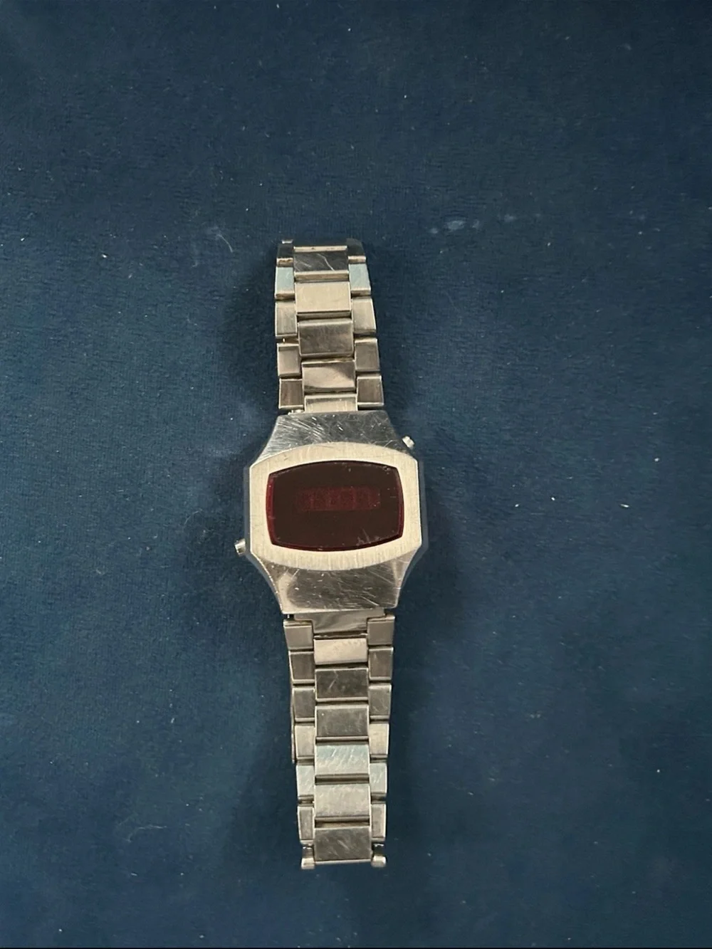 Vintage Sears & Roebuck R5 LED Red Digital Mens Watch 1970s New Battery Working